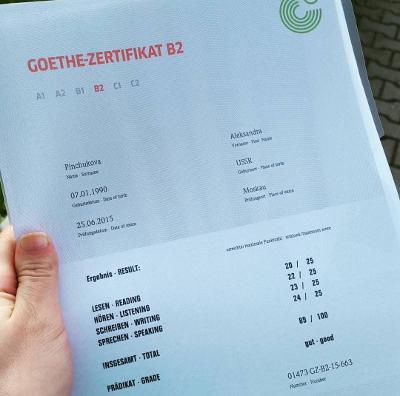 Buy Goethe Zertifikat B1 & telc Zertifikat Online - WhatsApp +31 6 87546855